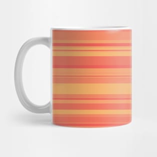 Vibrant Orange Stripes Pattern Mug